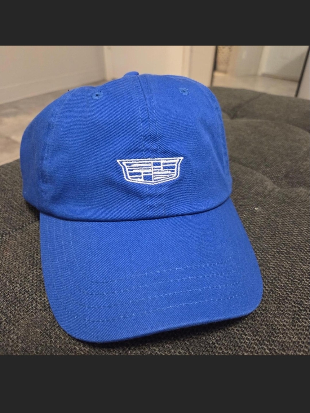 ICONIC London Royal Blue Baseball Cap with White Crest